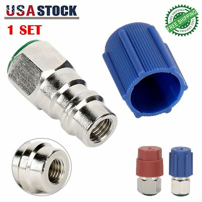 #ad A C Charging Port Adapter Retrofit R12 to R134a Conversion Fitting Set Kits USA $9.39