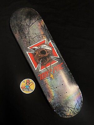 #ad RARE Tony Pac Hawk 2Pac HOLOGRAPHIC Bones Brigade Skateboard Deck Chicken Skull $314.99