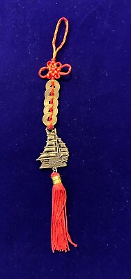 #ad Chinese FengShui Knot Tassel Hangingkeyring with Ship amp;lucky coinsFast Shipping $3.00