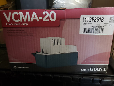 #ad NEW LITTLE GIANT VCMA 20 CONDENSATE PUMP 1 30 HP 120V 554902 $125.95