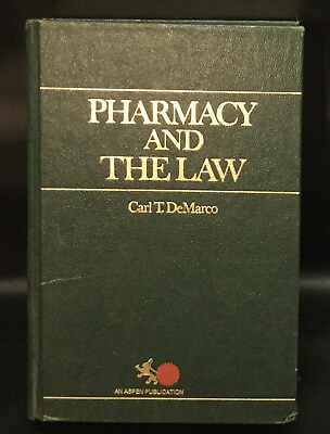#ad Pharmacy and the Law NoDust by Carl T. DeMarco $12.00