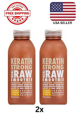 #ad 🔥 2 Real Raw Smoothie Keratin Strong Strenghten Conditioner 12 Fl oz. 🔥 $28.88