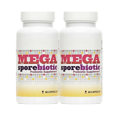 #ad 2 Pack MegaSporeBiotic Natural Probiotic Supplement Mega Sporebiotic 120 Cap $48.95