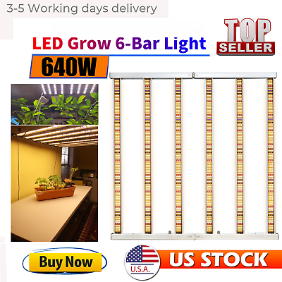 #ad 640W YX 6 Bars Commercial Full Spectrum LED Grow Fold Light for Vertical Farming $258.90