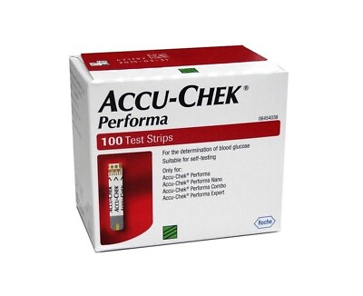 #ad ACCU CHEK Performa Blood Glucose 100 Test Strips EXP Feb 2025 MADE IN USA $22.49
