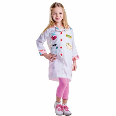 #ad Veterinarian Costume For Girls Vet Lab Coat For Kids By Dress Up America $24.99
