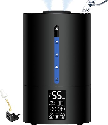 #ad Quiet 5L Ultrasonic Humidifier Sleek Top Fill Essential Oil Ready NEW $49.99