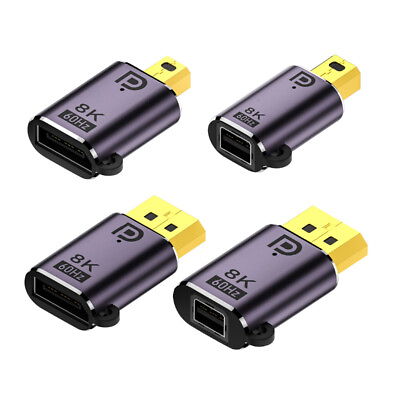 #ad Display Port Mini DP 1.4 Male to Mini DP DP Female 8K 60hz Adapter UHD for Video $8.18