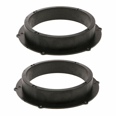 #ad 2pcs Black 6.5 inch Speaker Mounting Spacer Adaptor Rings for $14.02