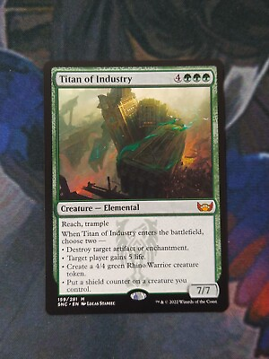 #ad Titan of Industry 7% Off 2 Streets of New Capenna NM MTG $5.95