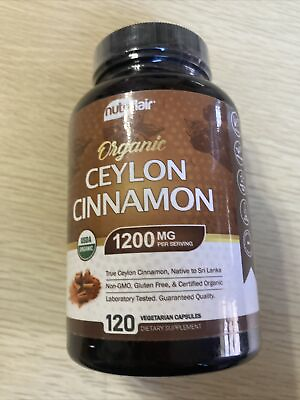 #ad NutriFlair Ceylon Cinnamon 120 Capsules Ex 11 26 $21.97