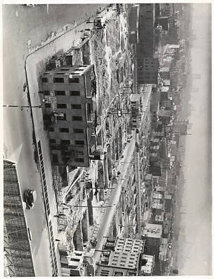 #ad Razing New York Slum...Workers Clearing 12 Square Blocks Of The Will Old Photo AU $8.50