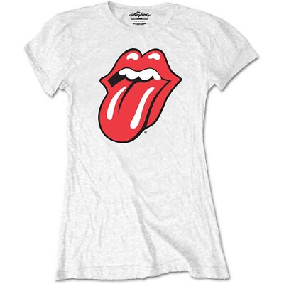 #ad The Rolling Stones Classic Tongue T Shirt White New $18.05
