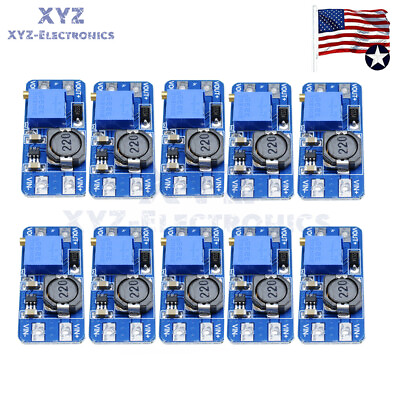 10PCS MT3608 DC DC Step Up Power Apply Booster 2A Power Module For Arduino $9.63