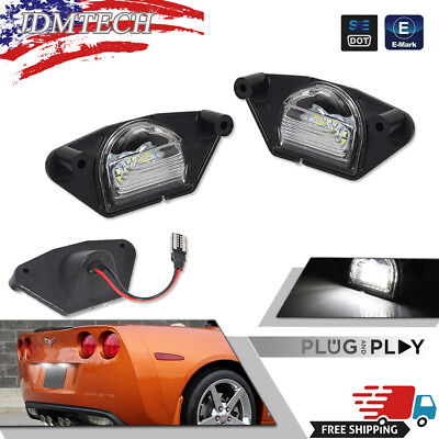 #ad 2x White LED License Plate Tag Light Lamp For 00 05 Chevrolet Impala Monte Carlo $13.49