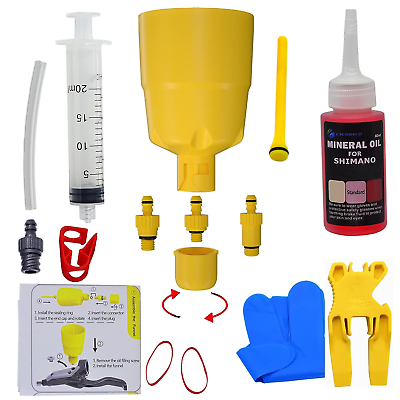 #ad Brake Bleed Kit for Shimano Hydraulic BrakesIncluding 60Ml Mineral Oil Funnel S $24.59