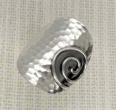 #ad background Ring 925 Sterling Silver Wide Band Statement Handmade Ring All $12.34