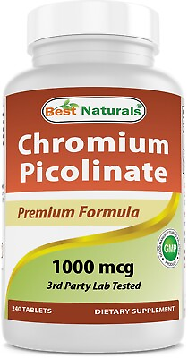 #ad Best Naturals Chromium Picolinate 1000mcg 240 Tablets $10.99