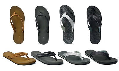 #ad New Women#x27;s RDVOL Casual Beach Flip Flops Braided Sandals Glitter Fashion Shoe $14.99