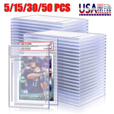 #ad 35PT Empty Graded Card Holder PSA Style Slab for Trading Cards Protector Case US $99.99