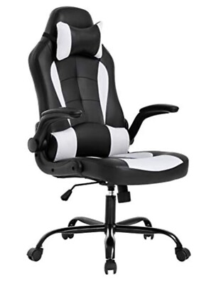 #ad BestOffice Gaming Chair Adjustable For Back Comfort Plus Arm And Head Rests C $190.00