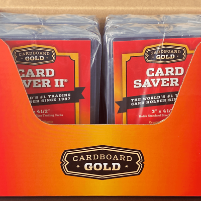 #ad 3 200 Cardboard Gold Card Saver 2 II PSA SGC Grading Holder FREE SHIPPING $3.99