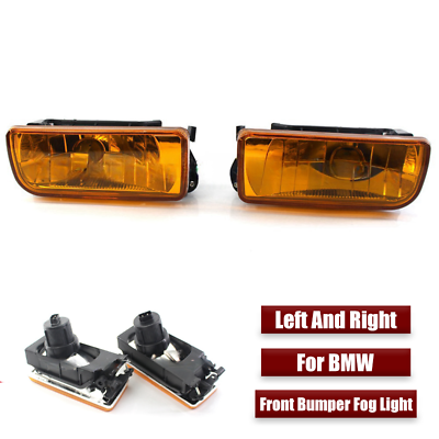 #ad Pair Yellow Car Front Bumper Fog Light Lamps For BMW 3 Series E36 M3 1992 1999 $64.50
