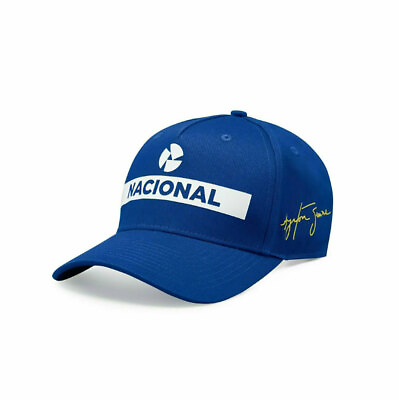 #ad Ayrton Senna Nacional Hat with Gift Bag Blue $46.00
