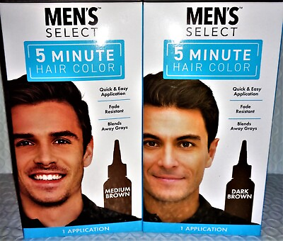 #ad Men#x27;s Select 5 Min DARK MEDIUM BROWN Hair Color Dye Lot of 1 2 3 amp; 6* $9.55