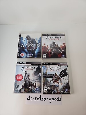 #ad Assassin#x27;s Creed Sony Playstation 3 Lot Ps3 Bundle Tested CIB $19.87