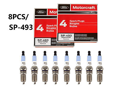 #ad 8pcs MOTORCRAFT SPARK PLUGS SP493 Platinum AGSF32PM Fit For Ford 4.6L 5.4L V8 US $19.99