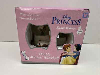 #ad Classic Disney Princess Snow White Double Musical Waterball New $80.96