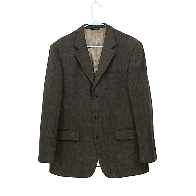 #ad Banana Republic Mens 42R 100% Wool Sport Coat Blazer Sport Jacket Herringbone $45.63