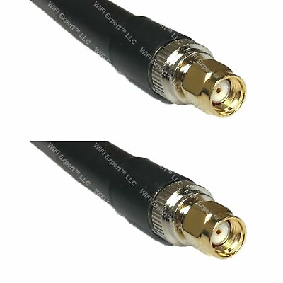 #ad LMR400 RP SMA MALE to RP SMA MALE Coaxial RF Pigtail Cable USA $43.38