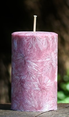 #ad 40hr PATCHOULI Hippy Scented Pillar Eco CANDLE Plant Based Wax amp; Cotton Wicks AU $9.99