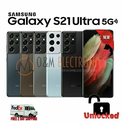 NEW Samsung Galaxy S21 Ultra 5G SM G998U FACTORY UNLOCKED ALL COLORS amp; CAPACITY $483.88
