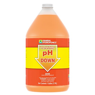 #ad General Hydroponics pH Down Liquid 1 Gallon $29.24