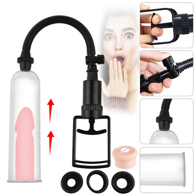 #ad For Male ED Enhancement Erectile Enlargement Penis Enlarger Vacuum Penis Pump US $11.87