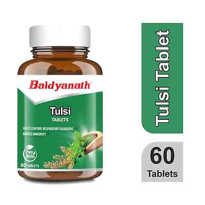 #ad Baidyanath Tulsi 60 Tablets boosting Immunity antioxidant cough and cold $9.48