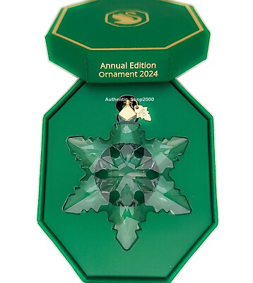 #ad NEW 2024 Swarovski White Crystal Annual Ornament Limited Edition 5661079 $76.50