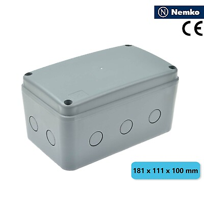 #ad IP66 Waterproof Electrical Junction Box Enclosure Case ABS 181 x 111 x 100mm $16.48