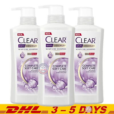 #ad Pack 3 : CLEAR Complete Soft Care Shampoo Anti dandruff Scalp Care Shampoo 400ml $53.45