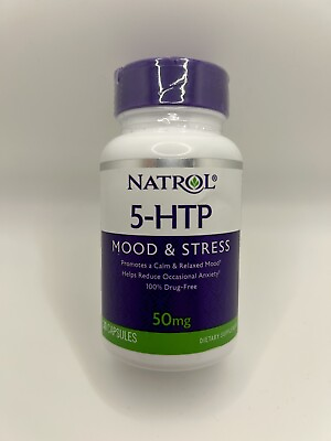 #ad Natrol 5 Htp Mood amp; Stress Relief 50 mg 30 Capsules Expires 1 31 25 $7.25