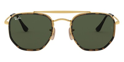 #ad Ray Ban The Marshal Ii RB3648M Men Women Sunglasses Arista Frame G 15 Green Lens $182.00
