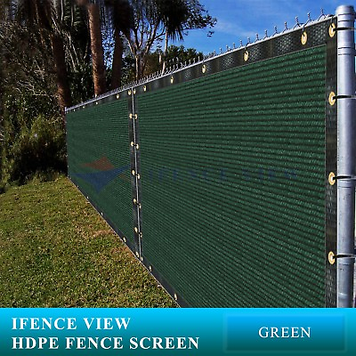 #ad Ifenceview 3 FT High Green Balcony Deck Fence Privacy Screen Cover Fabric Panel $18.99