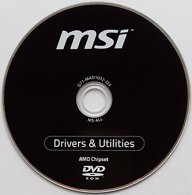 #ad MSI Drivers and Utilities MINT DVD AMD Chipset Part #G71 MAD1032 J24 $19.99
