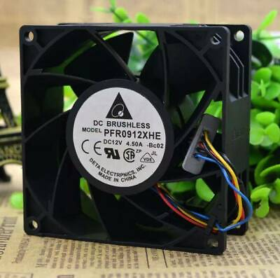#ad 1PC PFR0912XHE Delta Cooling Fan 12V 4.50A 90*90*38mm 4pin New $21.36