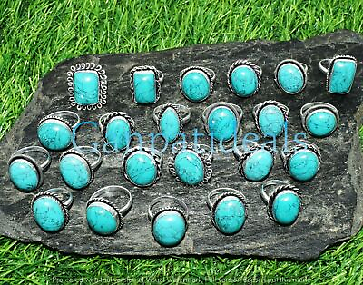 #ad Turquoise Ring amp; Mix Design Wholesale Lot 925 Sterling Silver Plated Ring Lots $16.14