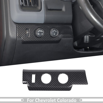#ad Carbon Interior Headlight Switch Panel Cover Trim for Chevy Colorado Canyon 14 $19.99