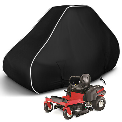 #ad 600D Waterproof Lawn Mower Cover with Reflective Strip Outdoor Universal $63.19